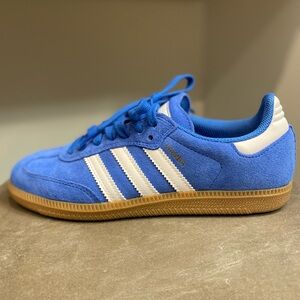 adidas Samba ADV in Bluebird, White & Gum  skate shoes, Men’s size 5